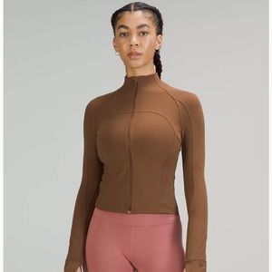 Lululemon Nulu defined cropped jacket roasted brown size 8